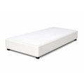 Bed Base – Single (White fabric)