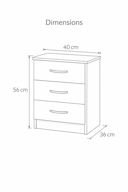 Bedside Table - Oak