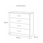 Chest of Drawers - White