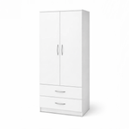 Wardrobe with Drawers – White